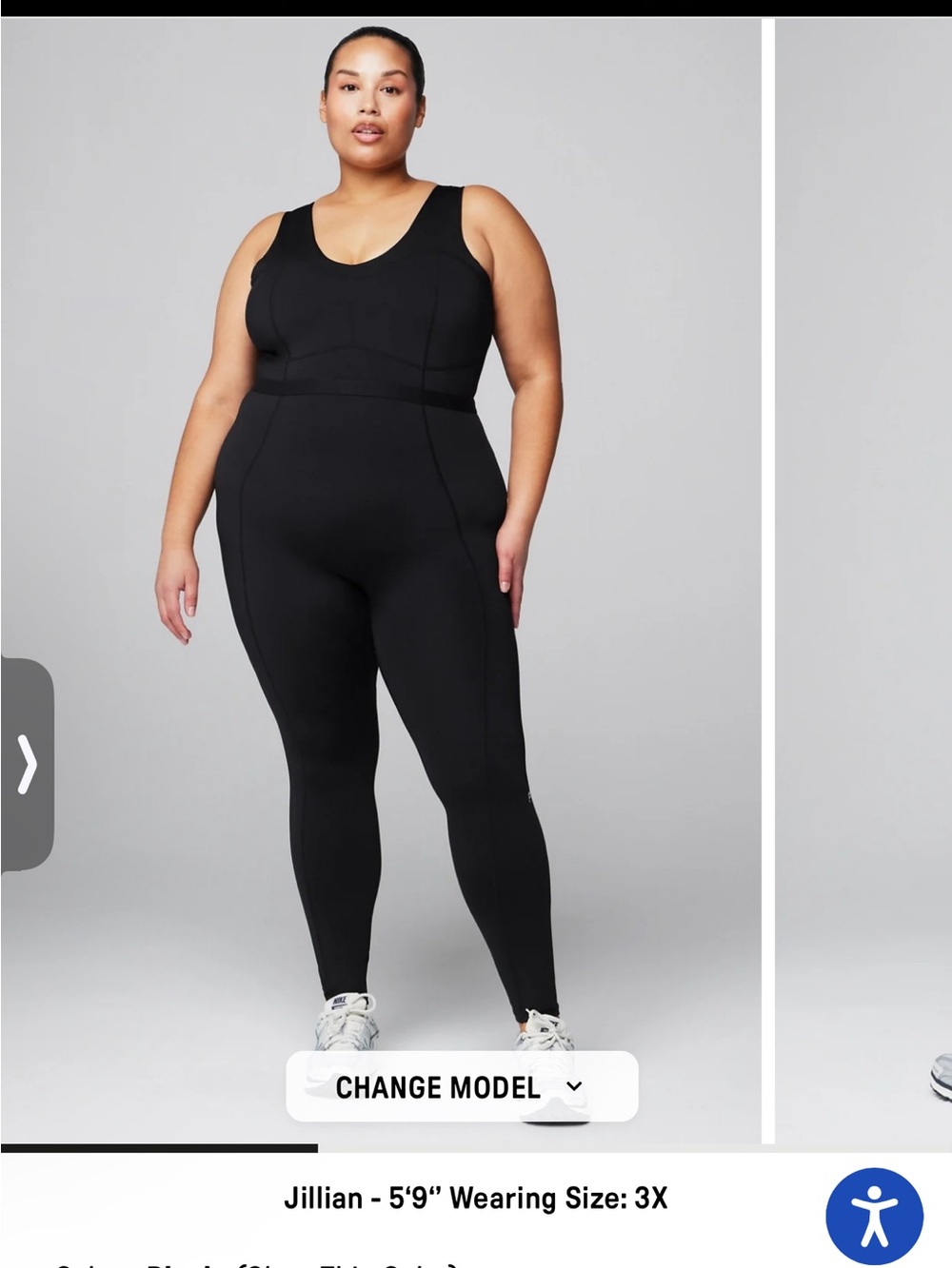 Fabletics Black Sculpting One-Piece Jumpsuit